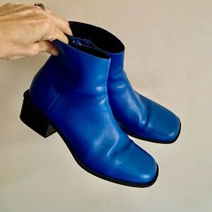 🔹SOLD🔹 elsewhere, Hopp Studios Bare Leather Boot in Ocean